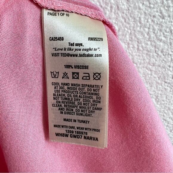 Ted Baker London Pink Open Sleeve Tee - Picture 7 of 13